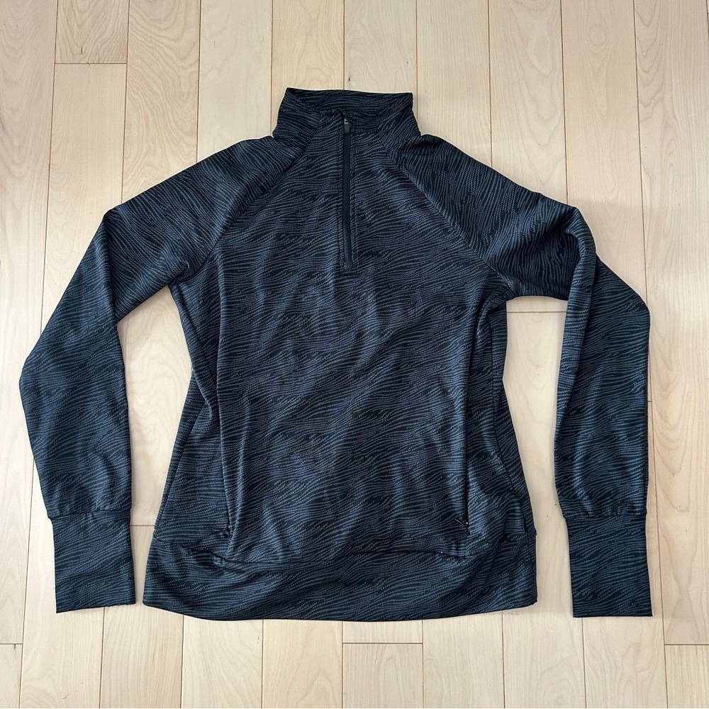 Mondetta Black Quarter Zip Athletic Shirt - Picture 1 of 4